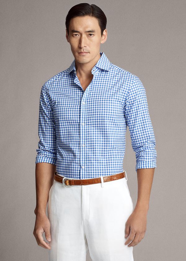 Camisa Ralph Lauren Gingham Twill Homem 58723-ILBX